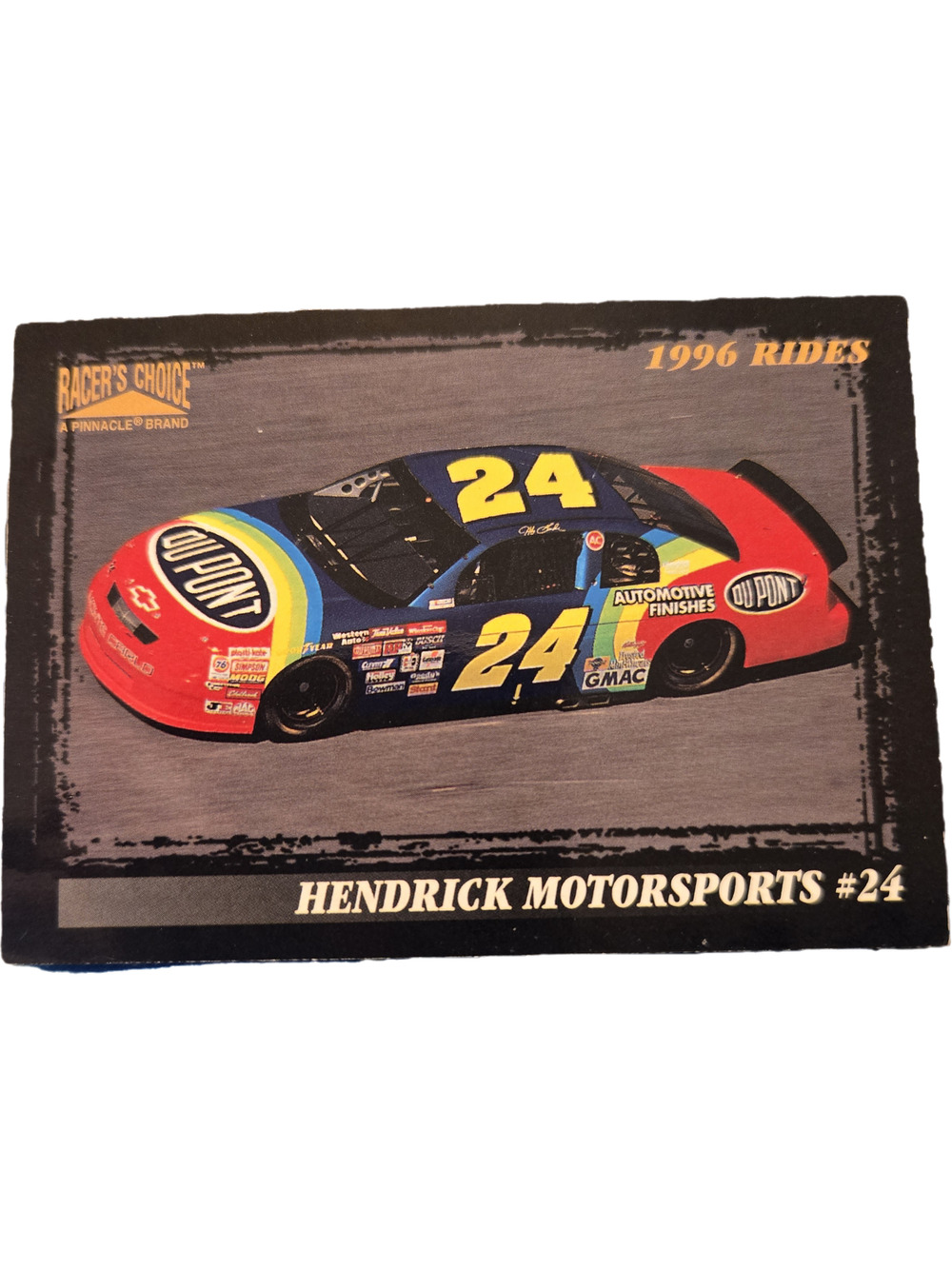 Jeff Gordon 1996 Pinnacle Racers Choice 1996 Rides Hendrick Motorsports 40 Card